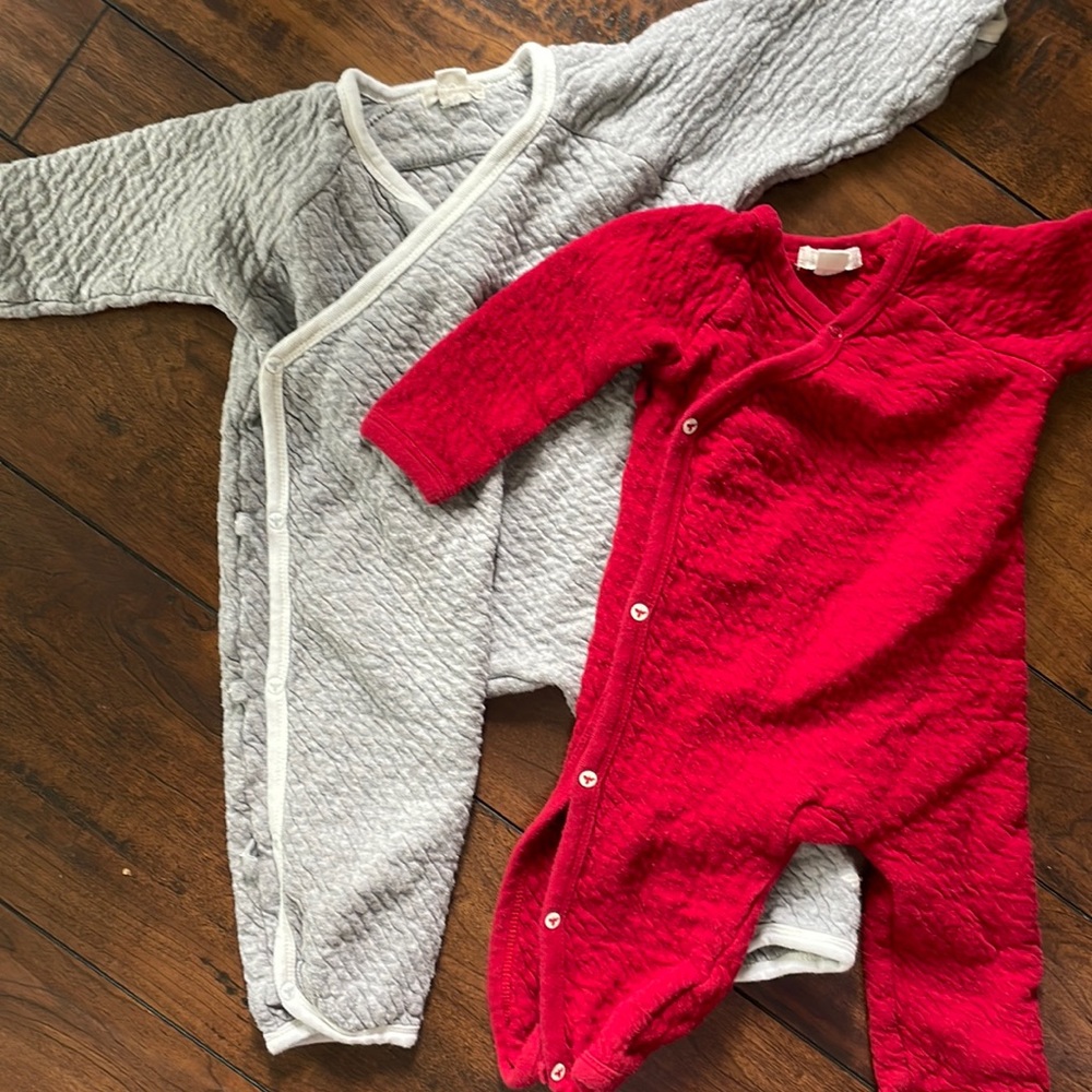 Cozy organic onesie pack.
